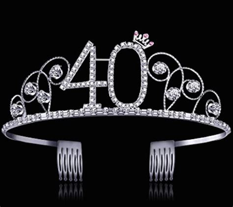 40th birthday crown|40th birthday tiara decorations.